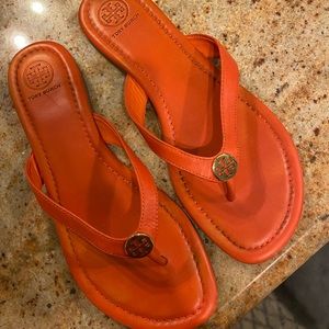 Tory Burch Flip Flop Leather Sandals